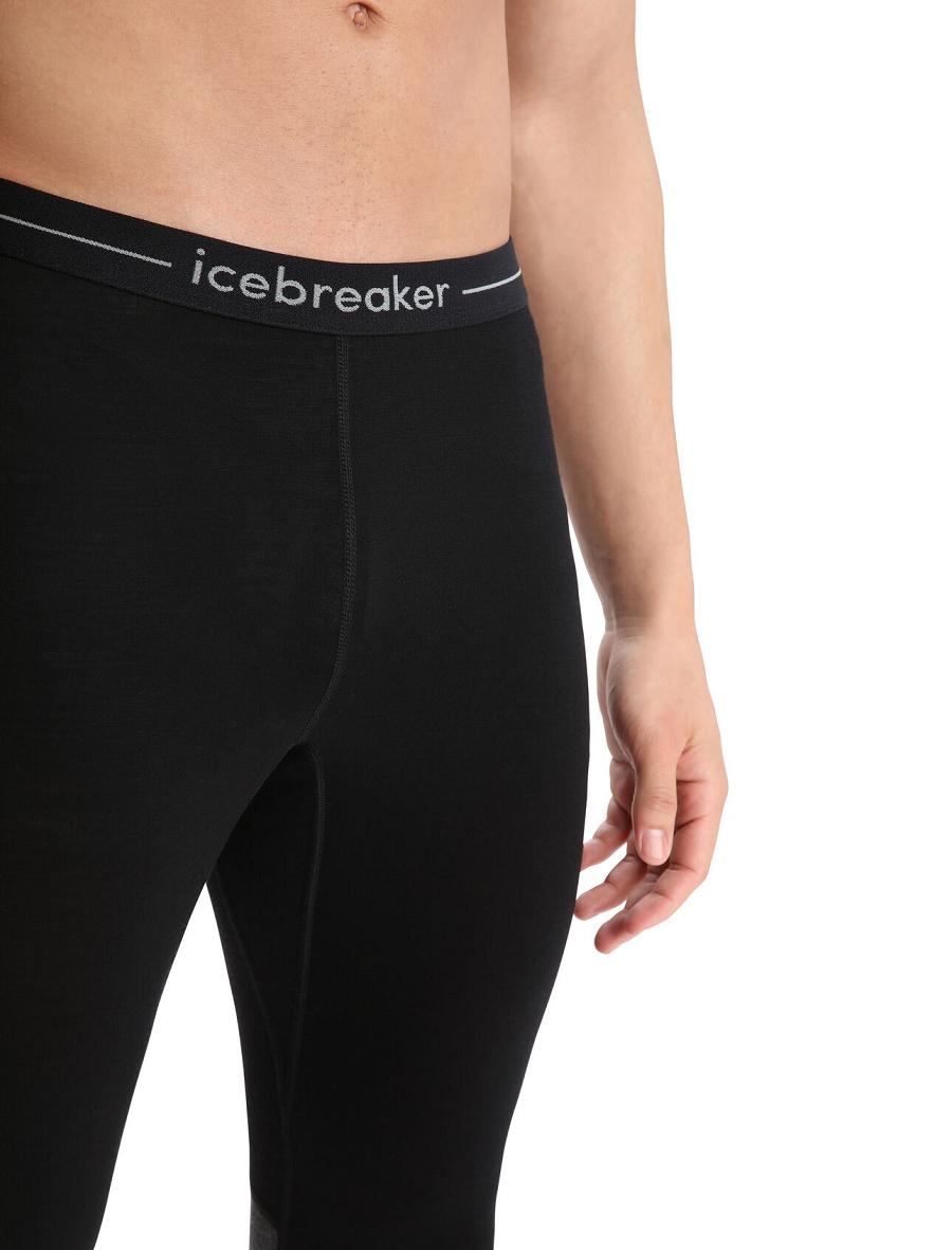 Leggings Icebreaker 200 ZoneKnit™ Merino Homme Noir | FR 1121DFMN